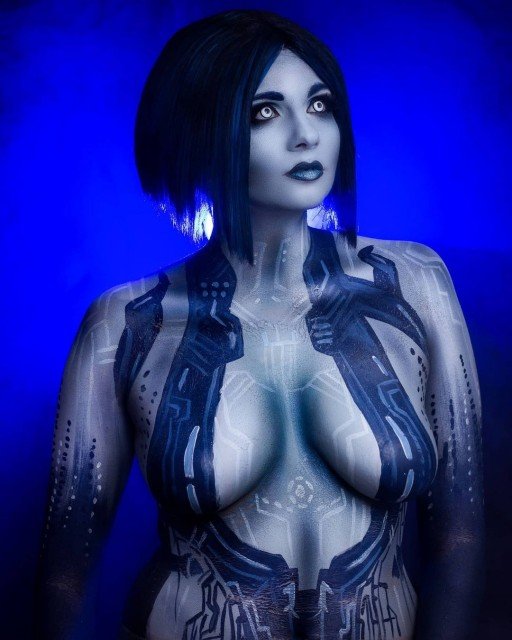 Cortana!! Did this quick paint a few weeks ago! Halo...