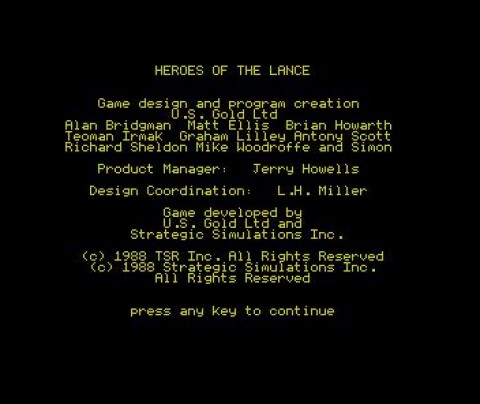 Advanced Dungeons & Dragons: Heroes of the Lance Ícone de jogo