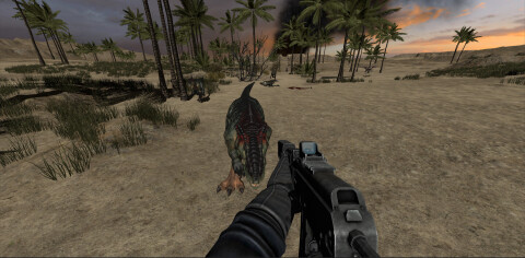 Dinosaur Hunt Game Icon